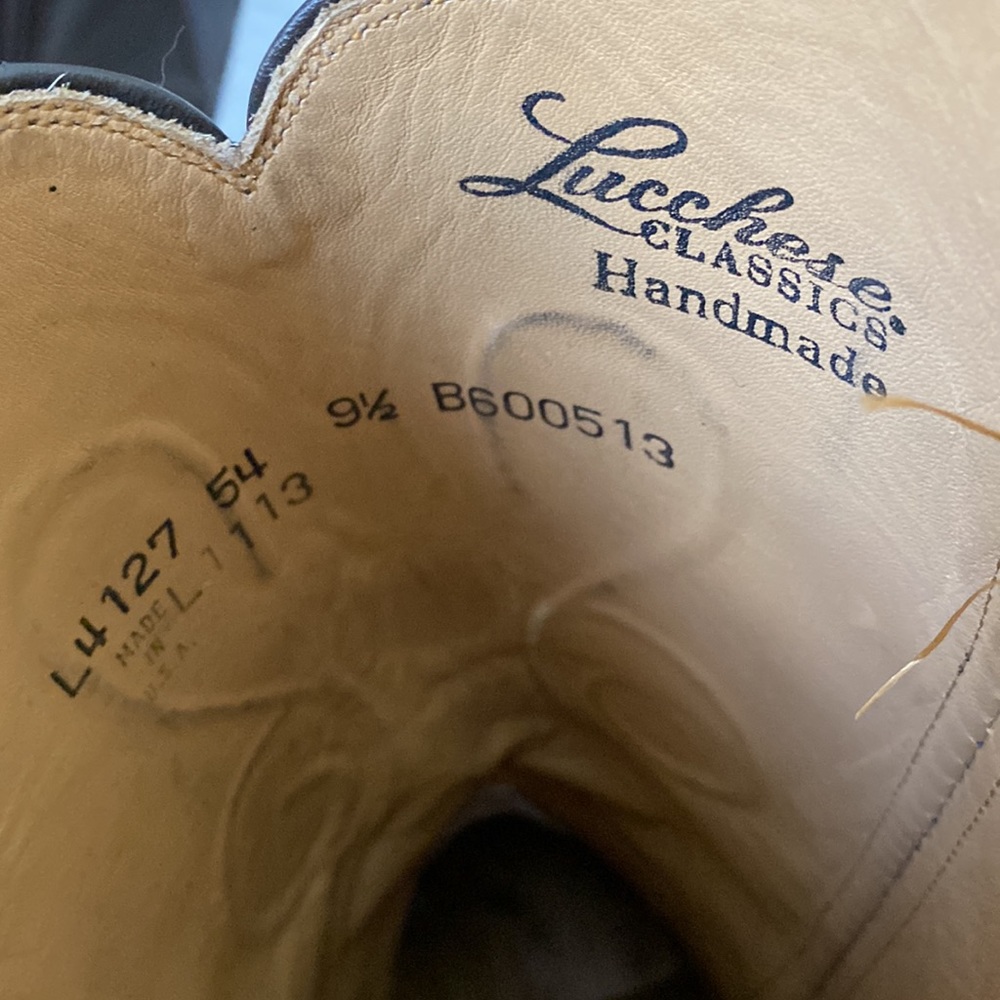 Lucchese Womens handmade leather cowboy boots L4127 size 9.5 caiman belly - Picture 7 of 12